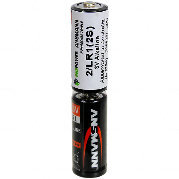 Enepower 2/LR1 3V Alkaline Battery - 940mAh Industrial Memory Backup Power for PLC & CNC Systems (12x60mm)