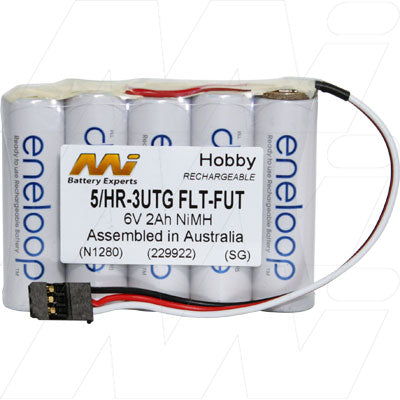 Eneloop 5/BK-3MCCE FLT-FUT 6V 2Ah NiMH RC Transmitter Battery Pack - Professional-Grade Power for Extended Flight Sessions
