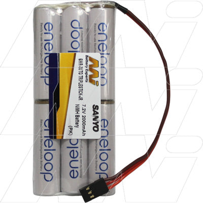 Eneloop TRIPLESTICK-JR 7.2V 2Ah NiMH RC Transmitter Battery Pack - Pro-Grade Power for Serious Hobbyists
