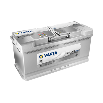 VARTA DIN100 Silver Dynamic xEV AGM Start-Stop Battery - 100Ah - 800CCA - 12V - Car/Vehicle/Auto - Enhanced Power - 42/12 Month Warranty 
