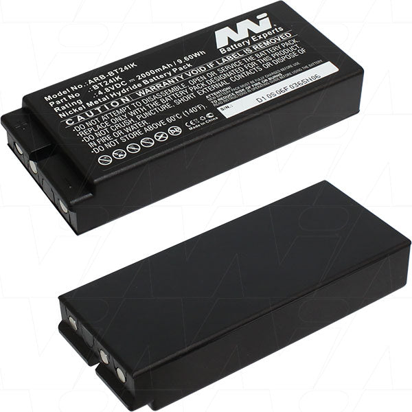 MI Battery Experts ARB-BT24IK 4.8V 2Ah NiMH Battery Pack - Professional-Grade Power for Industrial Equipment