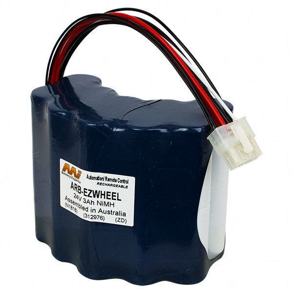 ARB-EZWHEEL 24V NiMH Battery Pack for EZ-WHEEL Autonomous Mobile Robots - 3Ah, 72Wh, Industrial-Grade