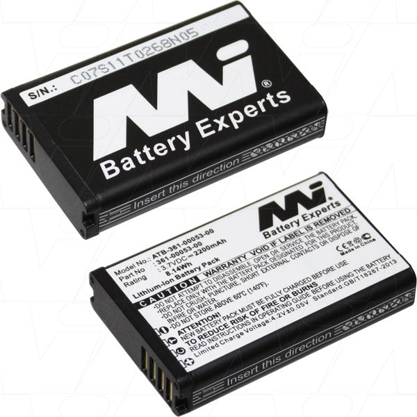 Professional 2.2Ah Lithium-Ion Battery for Animal Tracking Devices - ATB-361-00053-00 | 3.7V, 8.1Wh, 45g