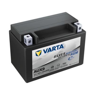 VARTA AUX9 AGM Battery - 130CCA Auxiliary Power for Start-Stop & High-Demand Vehicles - 12-Month Commercial Warranty 