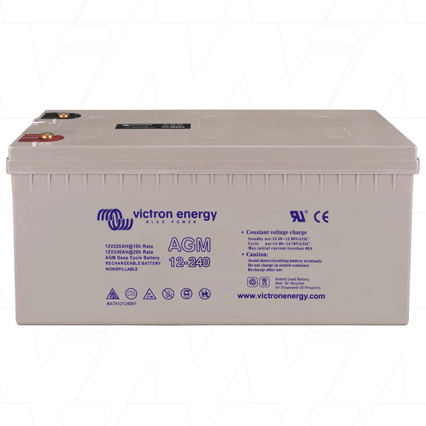 Victron Energy BAT412124081 12V/240Ah Sealed Lead Battery Professional-Grade Power Storage for Demanding UPS, Solar & Marine Applications