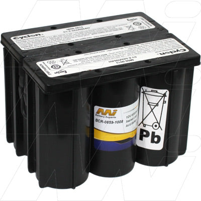 MI Battery Experts BCR-0859-1008 12V 8Ah Sealed Lead Tin Battery for Outdoor Power Equipment, Maintenance-Free