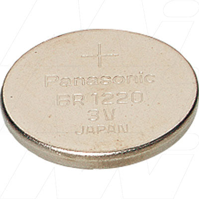 Panasonic BR1220/BN 3V Lithium Coin Cell Battery - Long-Lasting 35mAh for Memory Backup & Electronics