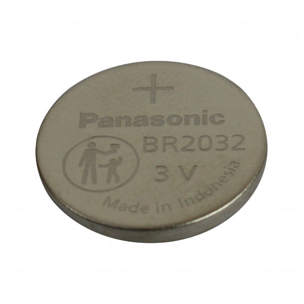 Panasonic BR2032/BN 3V 200mAh Lithium Coin Cell Battery - Long-lasting Memory Backup Power for Industrial & Medical Devices