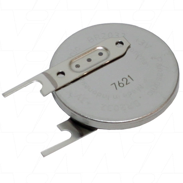 Panasonic BR2032/VBN 3V 190mAh Lithium Battery - Professional Memory Backup for Industrial & Medical Devices