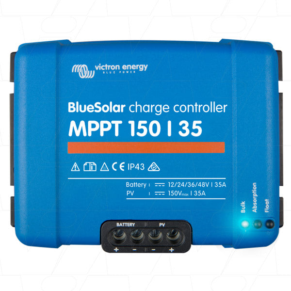 Victron Energy BlueSolar MPPT 150/35A Solar Charge Controller - 35A Max, 12-48V System, Ultra-Efficient MPPT Tech