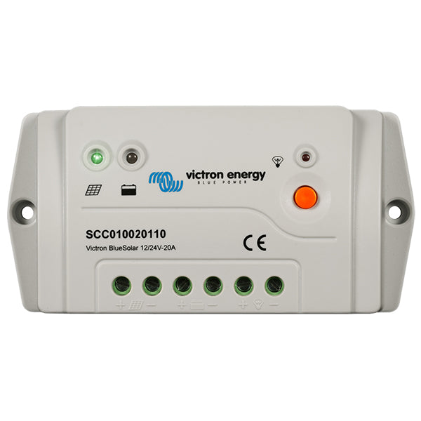 Victron Energy BlueSolar PWM-PRO 20A Solar Charge Controller | 12/24V Auto-Detect | 20A Max Current | Compact Design