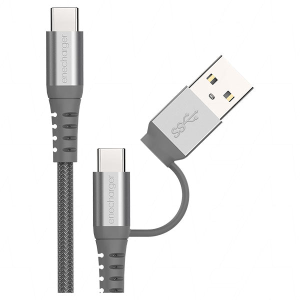 Enecharger CDC-C2C2WAY-2M Professional Dual-End USB-C Cable 2m Length, Universal Compatibility, Smart Device Recognition