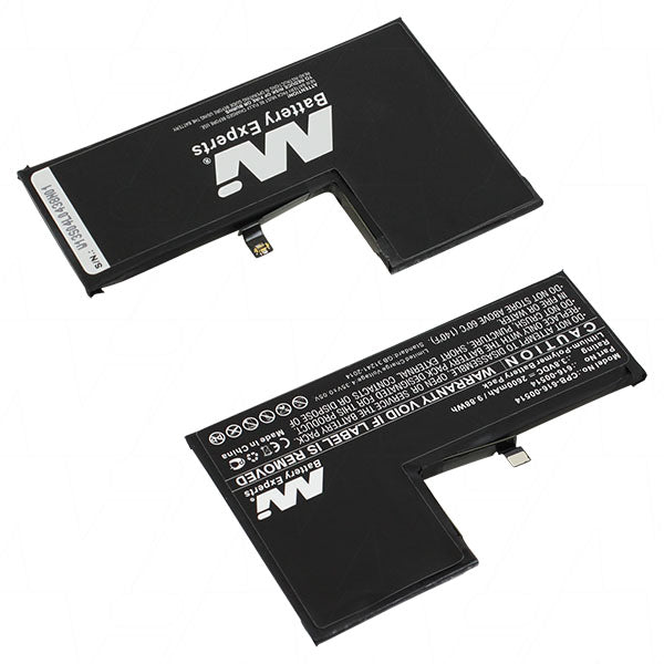 MI Battery Experts CPB-616-00514-BP1 High-Capacity 2.6Ah LiPo Battery for Smartphones - 3.8V, 9.9Wh, Ultra-Slim 4.08mm