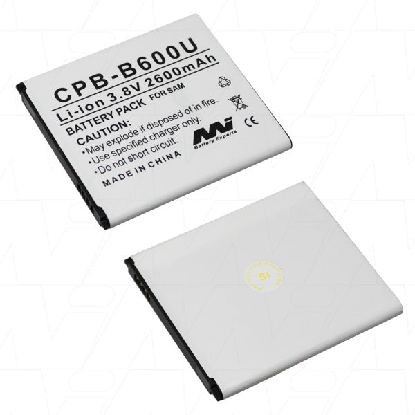 Premium Lithium-Ion Smartphone Battery MI Battery Experts CPB-B600U-BP1 2.6Ah 3.8V Power Cell for Extended Mobile Use