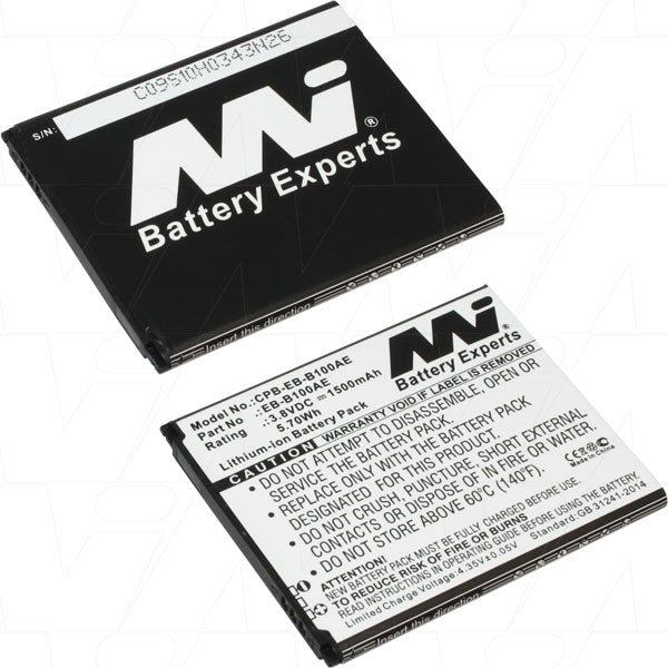 Premium Samsung Galaxy S II Replacement Battery 1.5Ah Capacity, 3.8V, Professional-Grade Li-ion Cells for Extended Use
