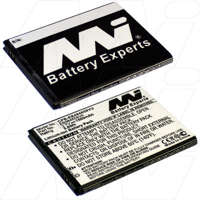 Samsung Galaxy W i8150 Replacement Battery MI Battery CPB-EB484659VU-BP1 1.5Ah Lithium-Ion, 3.7V, 30g Lightweight