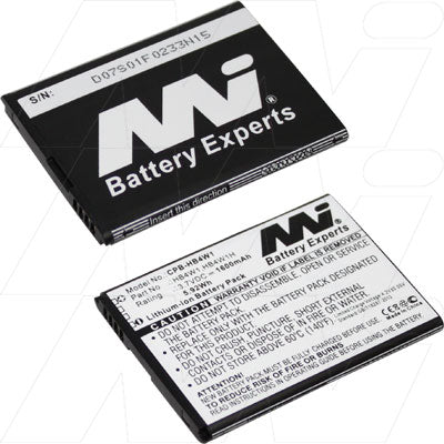 MI Battery Experts CPB-HB4W1-BP1 Lithium-Ion Smartphone Battery - 3.7V, 1.6Ah, 5.9Wh, 31g - Professional-Grade Power for Mobile Users