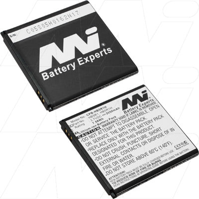 MI Battery Experts CPB-HB5R1H-BP1 2.05Ah Lithium-Ion Smartphone Battery - 3.7V, 7.6Wh, 40g, Extended Life for Mobile Professionals