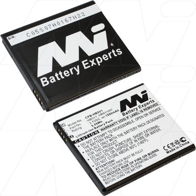 MI Battery Experts CPB-HB5V1-BP1 High-Capacity 1.5Ah Lithium-Ion Smartphone Battery - 3.7V, 5.5Wh, Ultra-Light 31g
