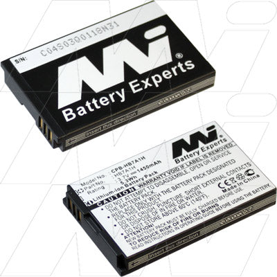 MI Battery Experts CPB-HB7A1H-BP1 3G Phone Li-Ion Battery - 1.3Ah, 3.7V, 4.8Wh, 29g, 34x7.2mm - Professional-Grade Power