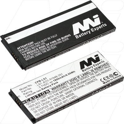 MI Battery Experts CPB-LS1-BP1 Lithium-Ion Smartphone Battery - 1.8Ah, 6.7Wh, Ultra-Slim 5.2mm Profile for All-Day Power