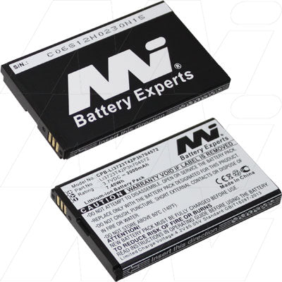 MI Battery Experts CPB-Li3723T42P3h704572-BP1 Professional-Grade 3.7V 2Ah Li-Ion Mobile Phone Battery - Long-Lasting 7.4Wh Power