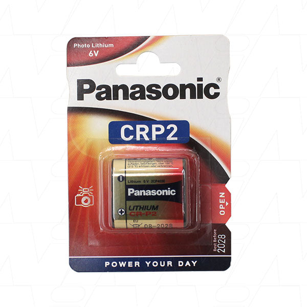 Panasonic CR-P2-BP1 6V Lithium Photo Battery Professional-Grade Power for High-End Cameras & Studio Equipment