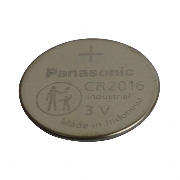 Panasonic CR2016 3V Lithium Coin Cell Battery - 90mAh, 20mm x 1.6mm, for Memory Backup & Precision Instruments