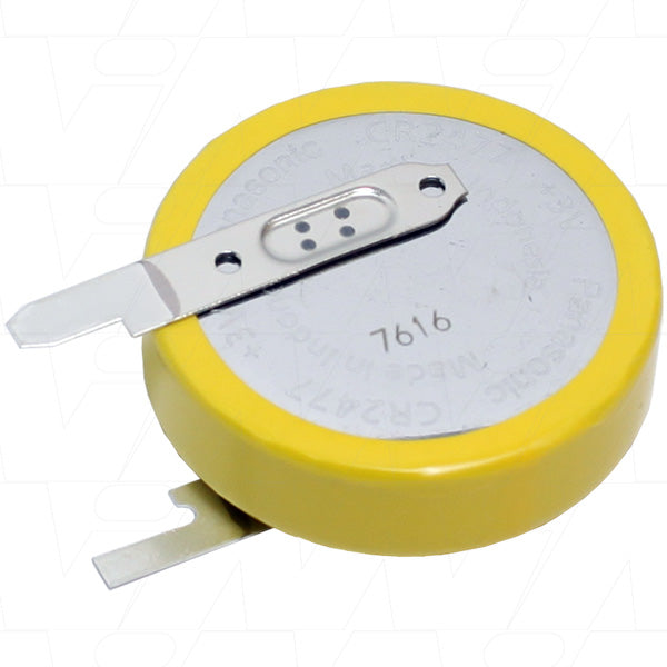 Panasonic CR2477/VCN 3V Lithium Coin Cell Battery - 1Ah Capacity for Memory Backup & Electronics - 24.5mm x 7.7mm