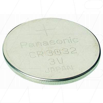 Panasonic CR3032 500mAh 3V Lithium Coin Cell Battery for Electronics Backup, Memory & Gaming Peripherals