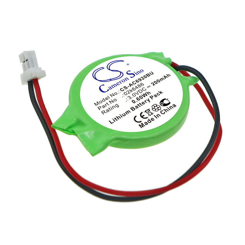 200mAh CMOS Battery for Acer Aspire 6920, HP Mini 110 & Panasonic Toughbook - 3.0V 0.60Wh - Motherboard BIOS Replacement
