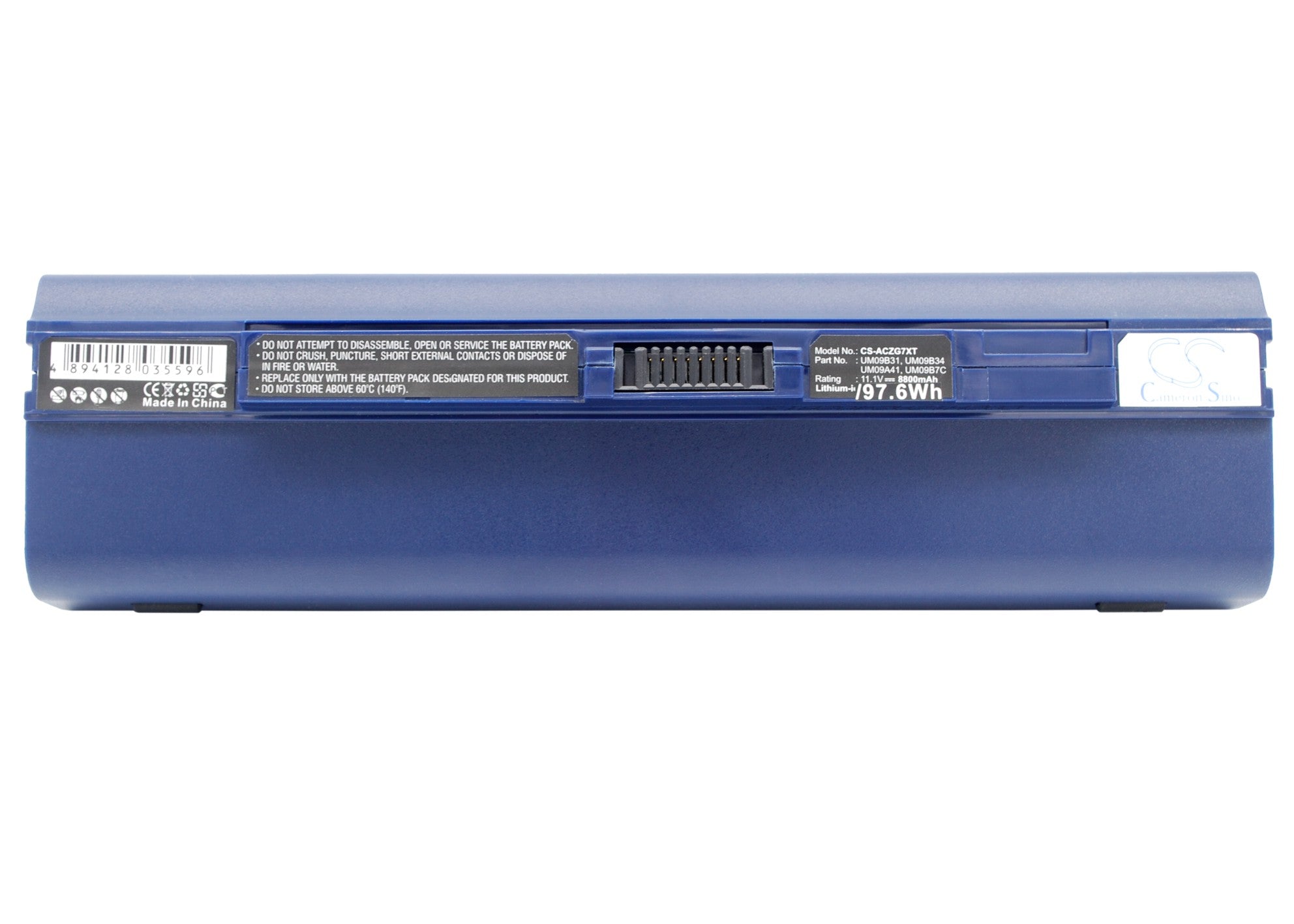 8800mAh Laptop Battery for Acer Aspire One 531 & 751 Series - 11.1V Li-ion Extended Life Replacement
