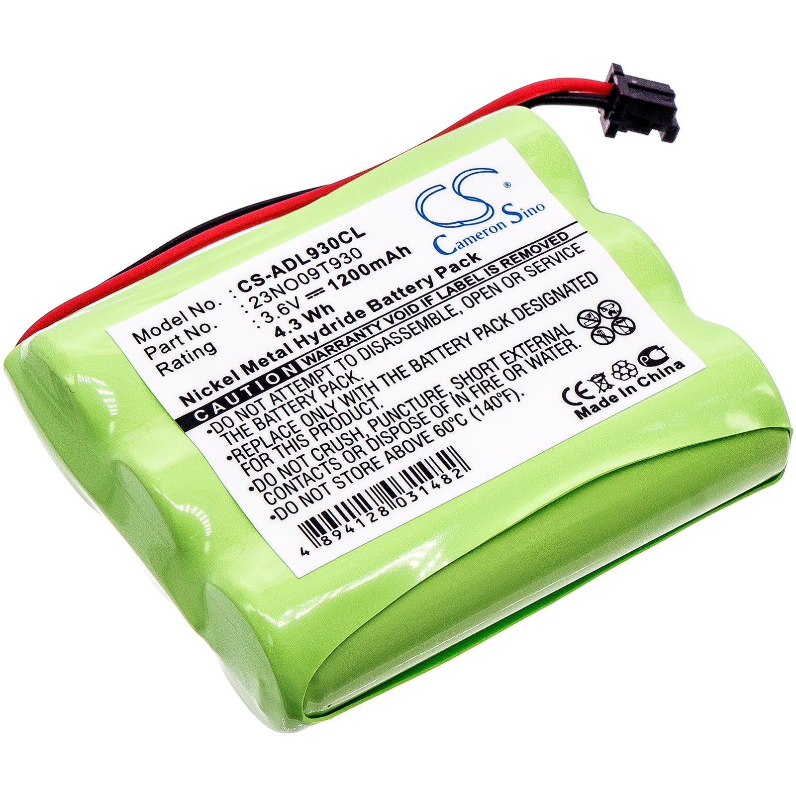 1200mAh Ni-MH 3.6V Replacement Battery for AEG Flair Cordless Phones, Telefunken CA51 & Bosch CT Series
