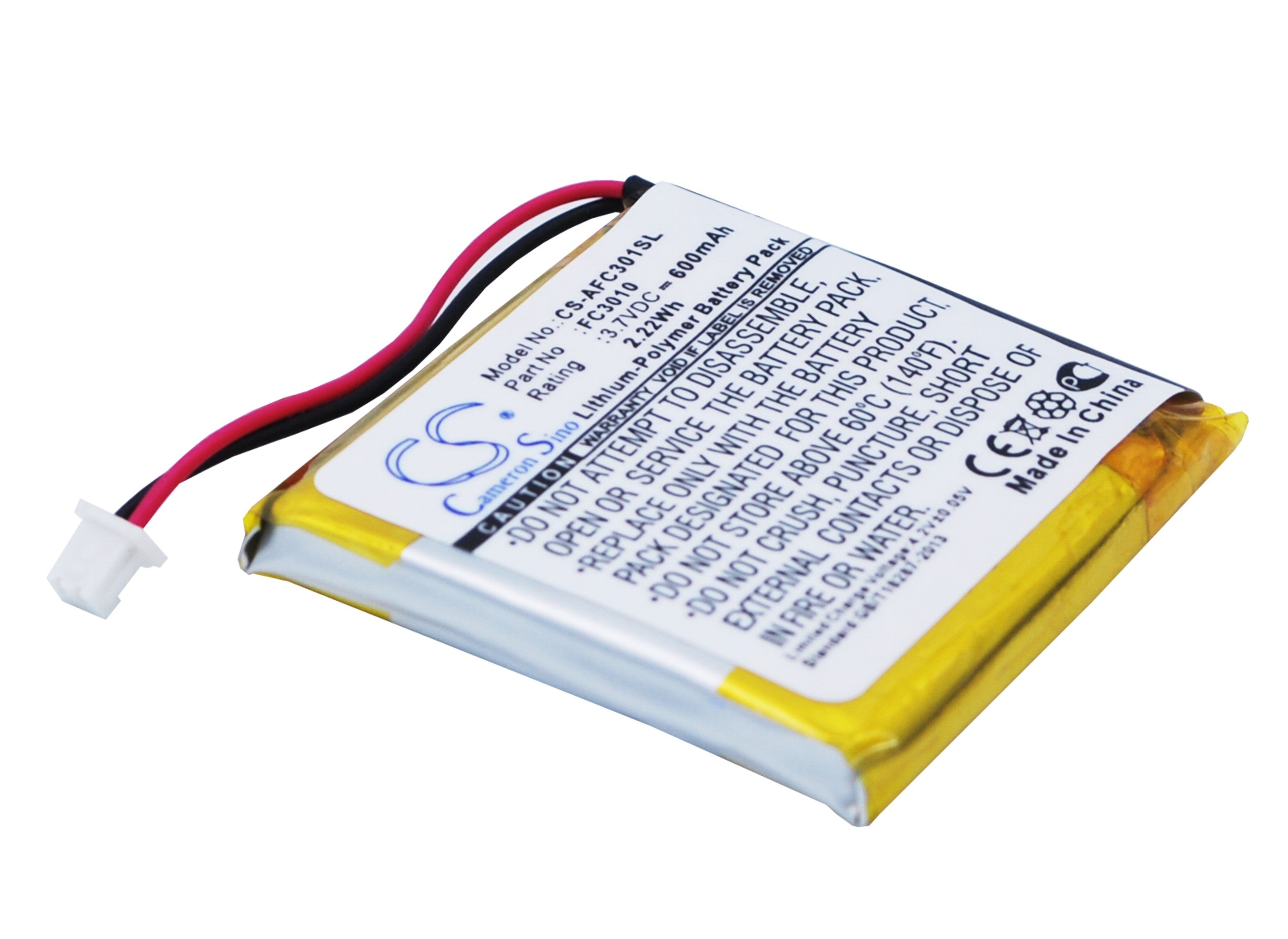 ACME Flycam3 & FC3010 Camera Battery - 600mAh, 3.7V Li-Polymer Replacement - Drone/Action Camera Power
