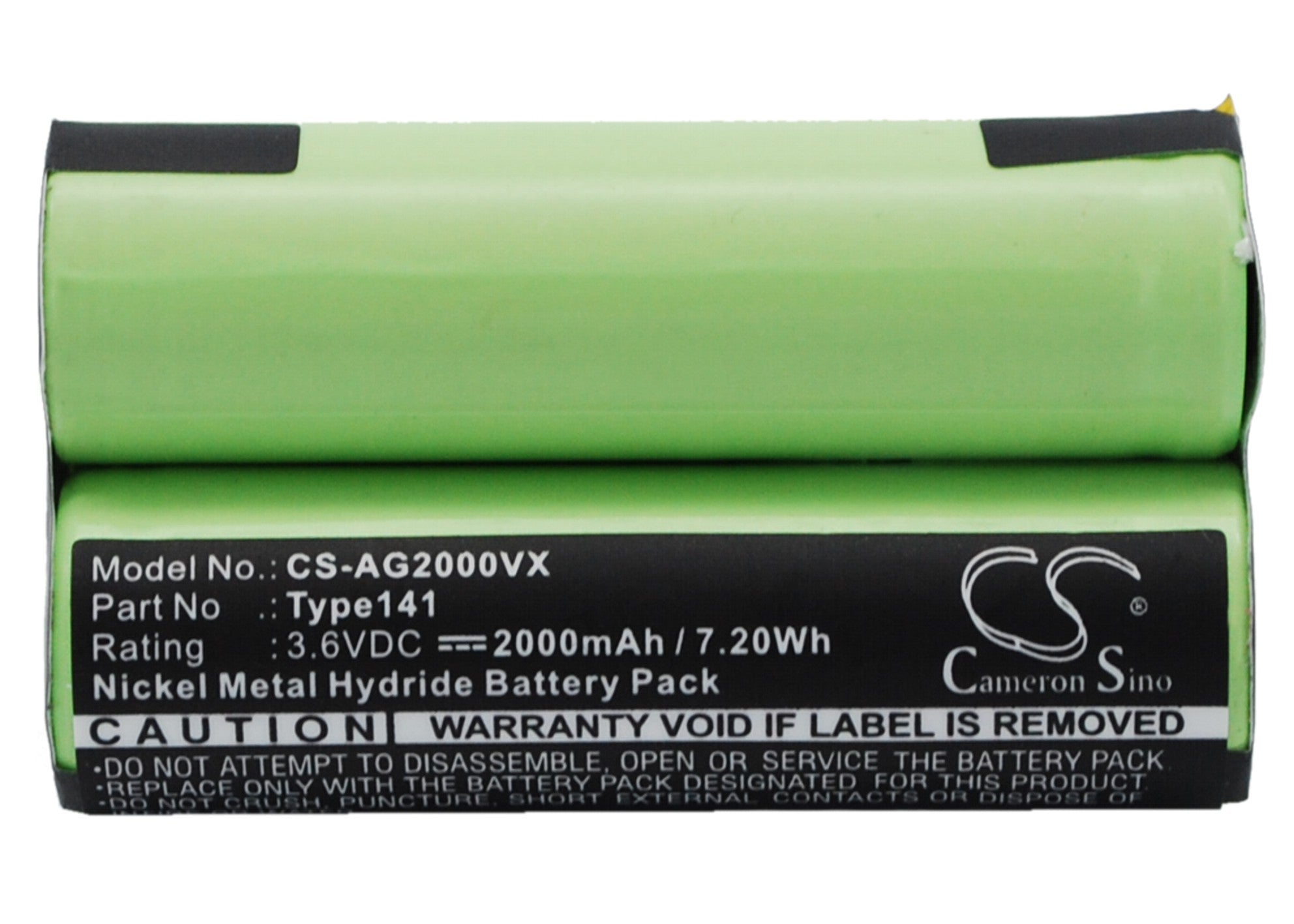 2000mAh Ni-MH Replacement Battery for AEG FM 36 Junior 2.0 & Black+Decker KC 360H 3.6V Vacuum - Type 141
