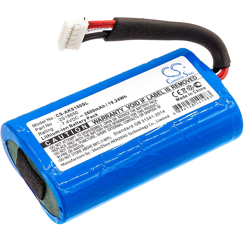 2600mAh 7.4V Li-ion Replacement Battery for Anker SoundCore Boost Speaker (19.24Wh) - Repair & Power Upgrade
