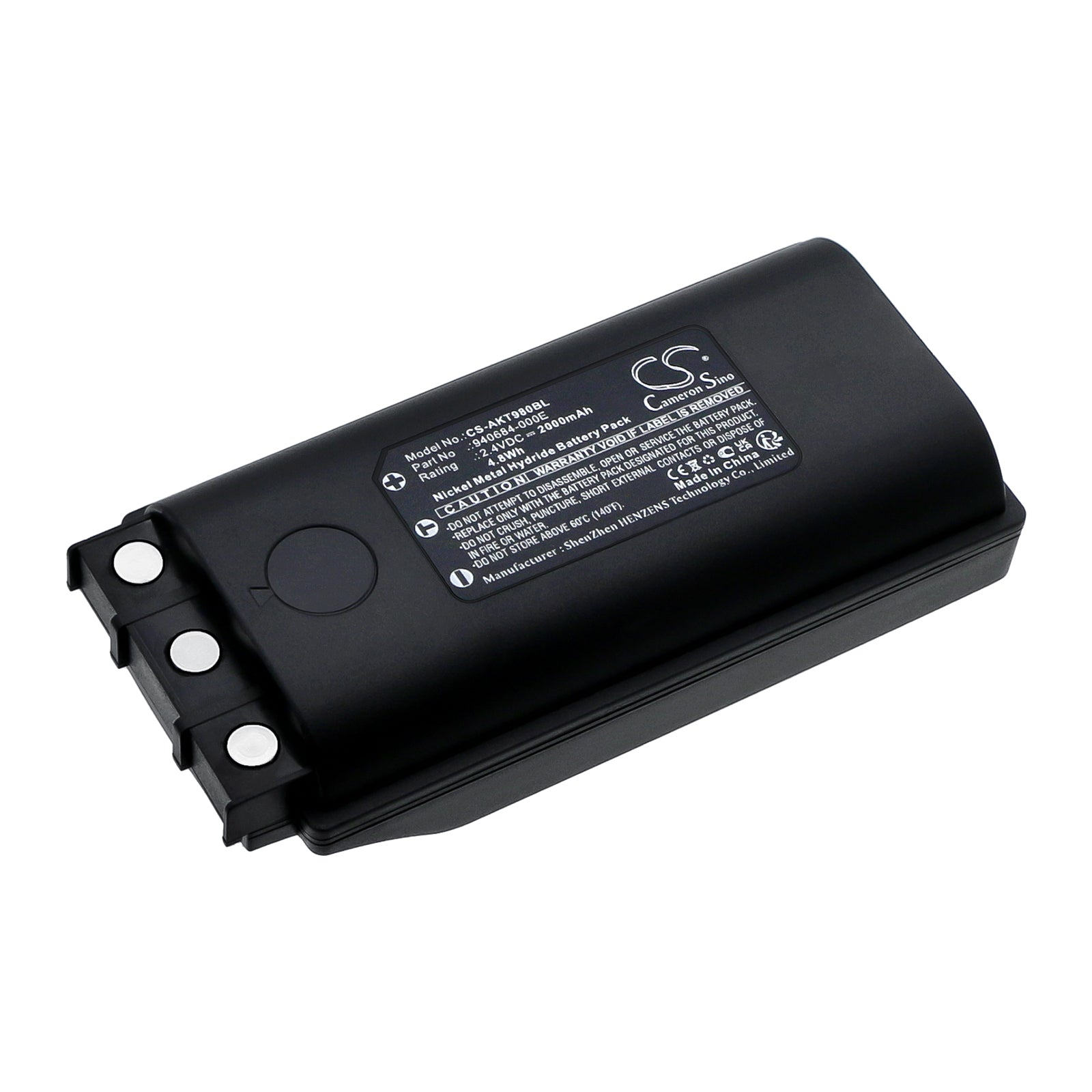 2000mAh Replacement Battery for Akerstroms MC98 & 200J Crane Remote - 2.4V Ni-MH Transmitter Battery
