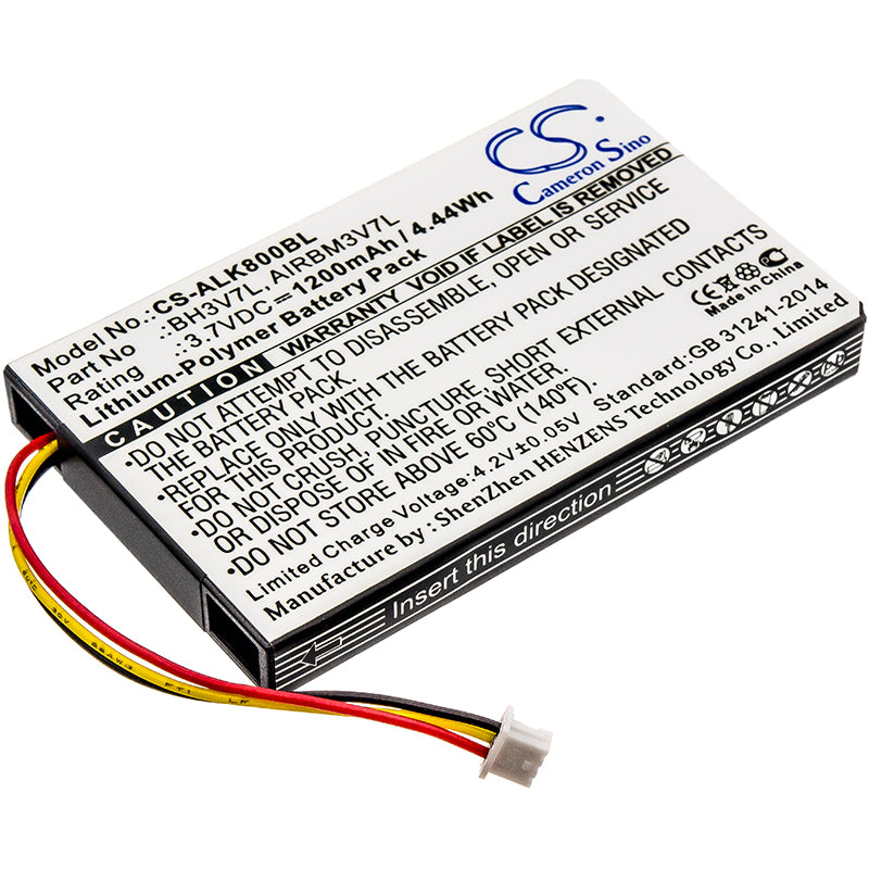 1200mAh Li-Polymer Battery for Autec Air A4, A6, A8 Crane Remote - 3.7V 4.44Wh Replacement (62x39x6mm)
