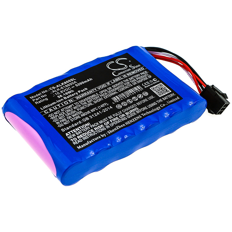 5200mAh Li-ion Replacement Battery for Eloik ALK-80, ALK-88, ALK-88A, HH-88 Fusion Splicers - 10.8V
