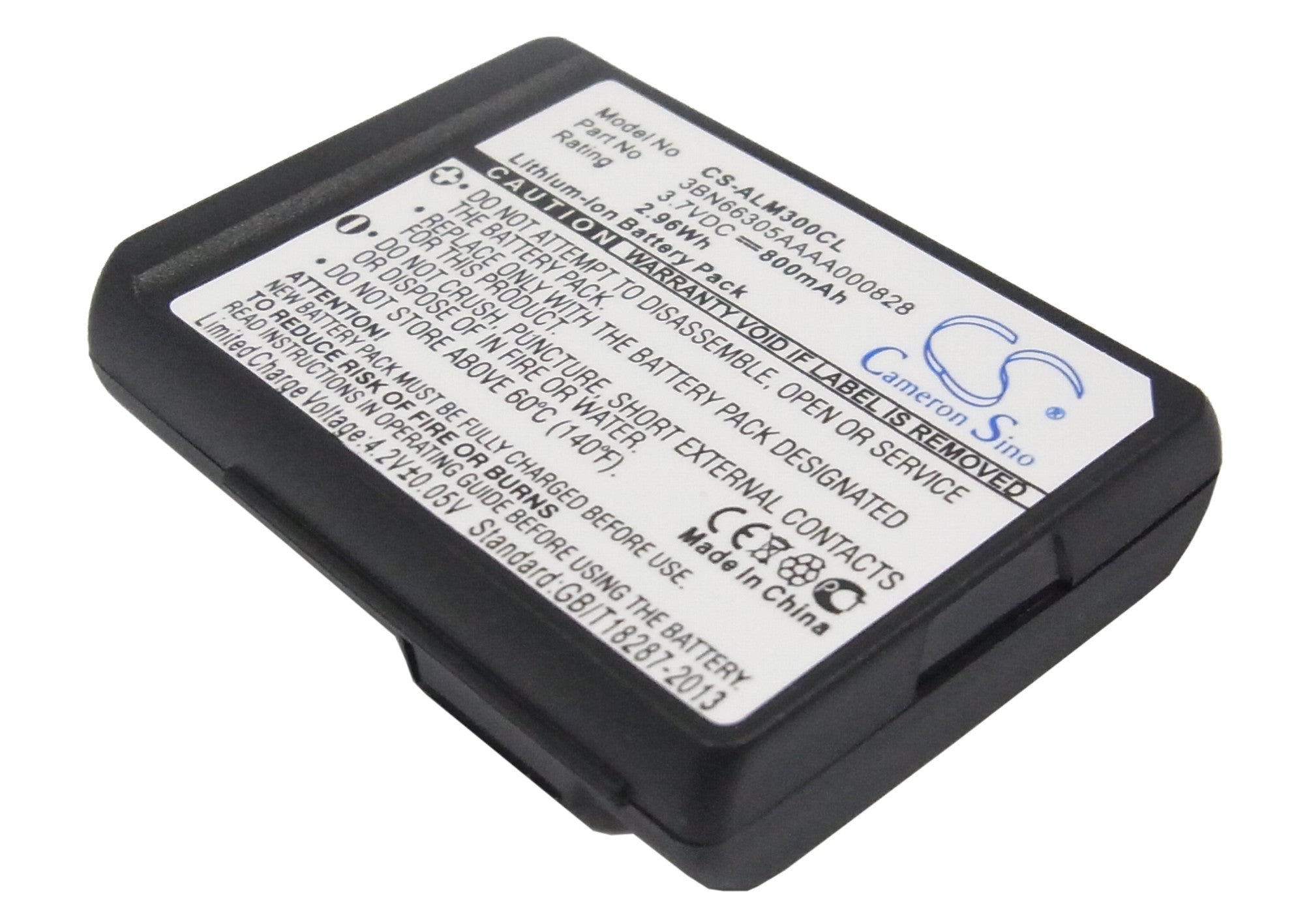 800mAh Replacement Battery for Alcatel Mobile 300/400 DECT Cordless Phones - 3.7V Li-ion Cordless Phone Battery
