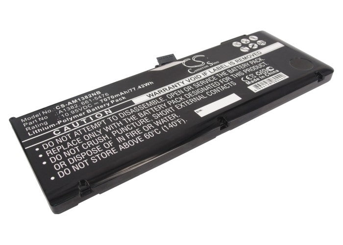 77.42Wh 7070mAh MacBook Pro 15" A1286 Battery Replacement (Early 2011, Mid 2012) - 020-7134-01
