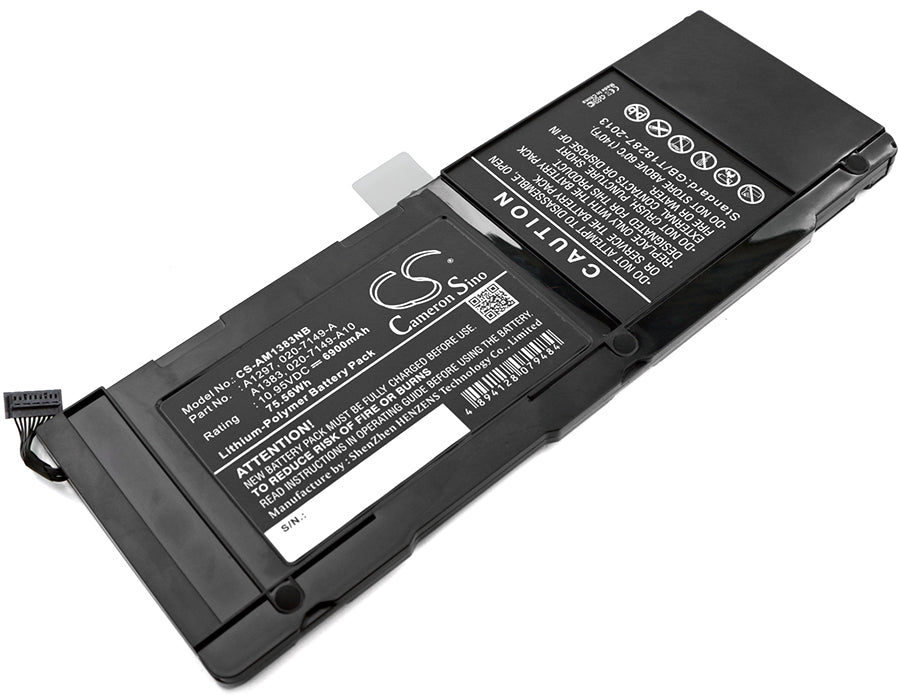75.56Wh 6900mAh Li-Polymer Replacement Battery for MacBook Pro 17" A1297 (2009) - A1383
