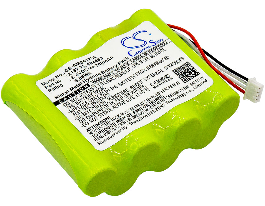 8.4V 700mAh Ni-MH Replacement Battery Pack for AEMC 6417 Ground Tester & PEL 102/103 Equipment
