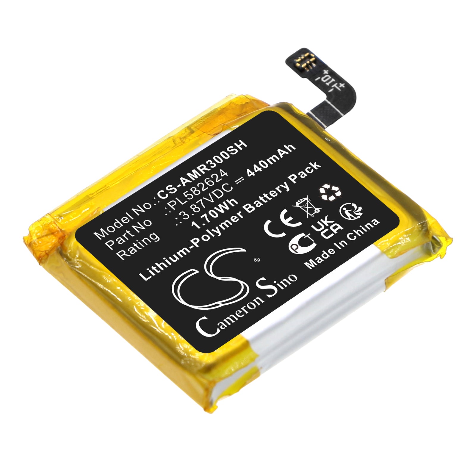440mAh Replacement Battery for Amazfit GTR 3 & GTR 3 Pro Smartwatch (A2040 & A2039) - 3.87V Li-Polymer - Revive Your Smartwatch!
