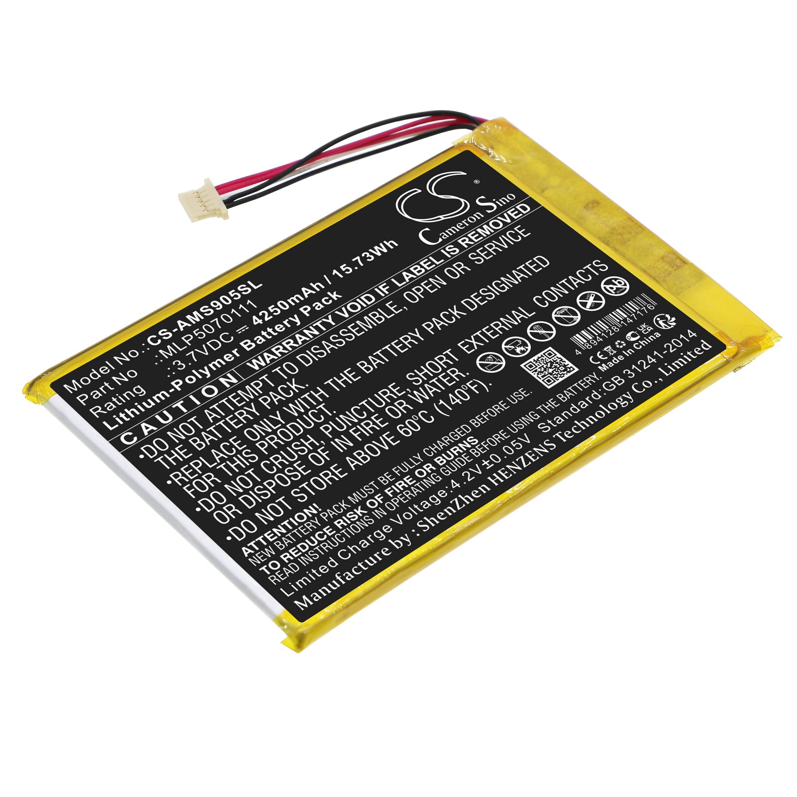 4250mAh Replacement Battery for Autel MaxiSys/DAS/IM Scanners - 3.7V Li-Polymer Diagnostic Tool Power
