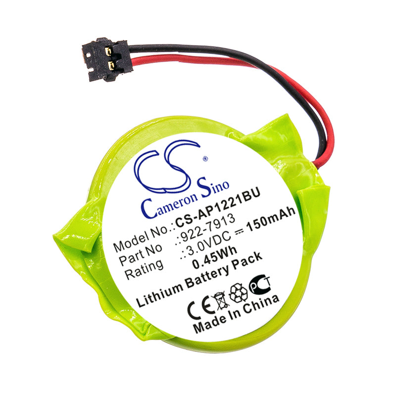 150mAh CMOS Backup Battery - MacBook Pro 15" A1211, A1260, MA609LL (2007-2010) - Apple 922-7913 Replacement
