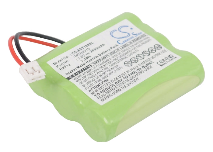 2000mAh Replacement Battery for Ascom EFT20-S/R Payment Terminal, 3.6V Ni-MH, Replaces MGN0319
