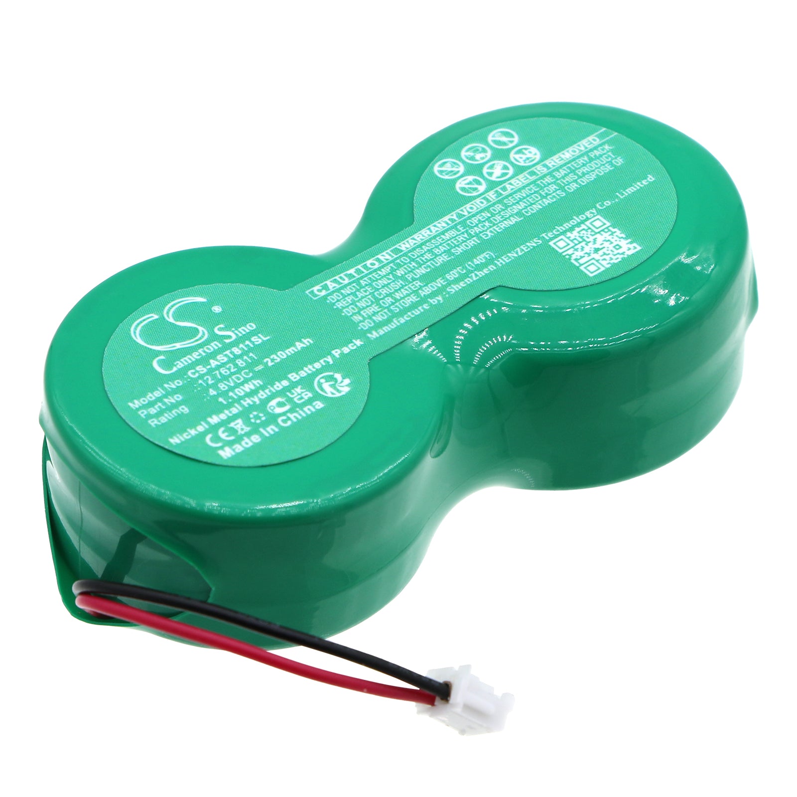 OPEL Astra H Siren Battery - 230mAh 4.8V Ni-MH Alarm Backup (Zafira B, Vectra C, SAAB 93 Compatible - 51.3x25.8x14.9mm)
