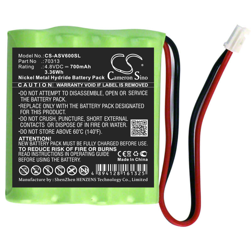 700mAh 4.8V Ni-MH Replacement Battery for AstralPool VX Chlorinator (VX 6T, 7T, 9T, 11T, 13T) Salt Water System Battery
