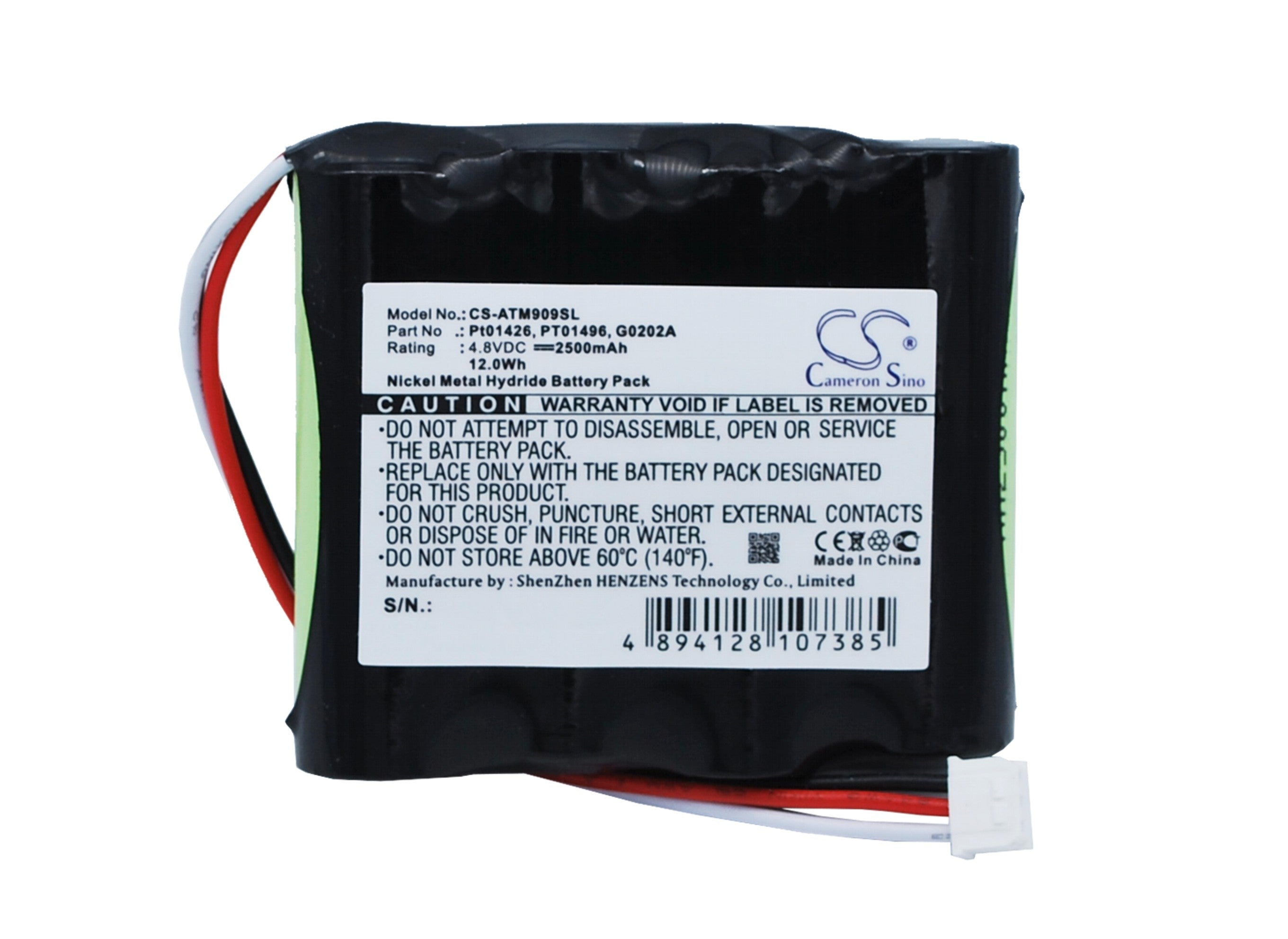 4.8V 2500mAh Ni-MH Replacement Battery for Anritsu MT9090/MT9090A Survey Equipment - PT01426 Compatible
